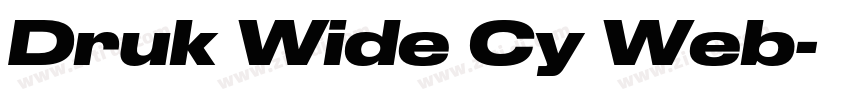 Druk Wide Cy Web字体转换